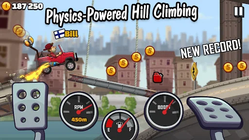 Official Hill Climb Racing 2 gameplay screenshot from Google Play
