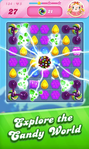 Official Candy Crush Saga gameplay screenshot from Google Play